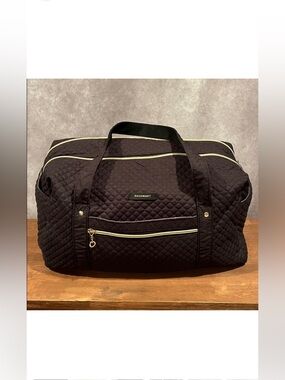 Bagsmart Quilted Black Travel Duffel Bag